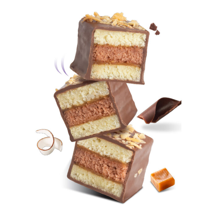 Girl Scout Coconut Caramel Cakebites